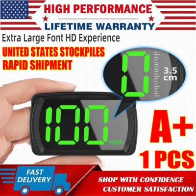 GPS Digital Speedometer Car Truck Motorcycle Head Up Display Odometer HUD MPH US