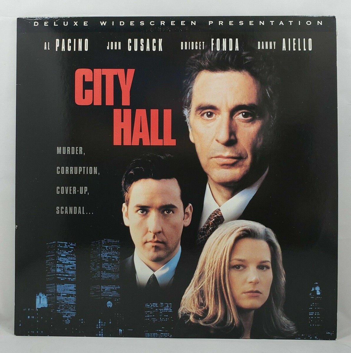 CITY HALL LASERDISC, PACINO, CUSACK, FONDA, AIELLO, NEW FACTORY