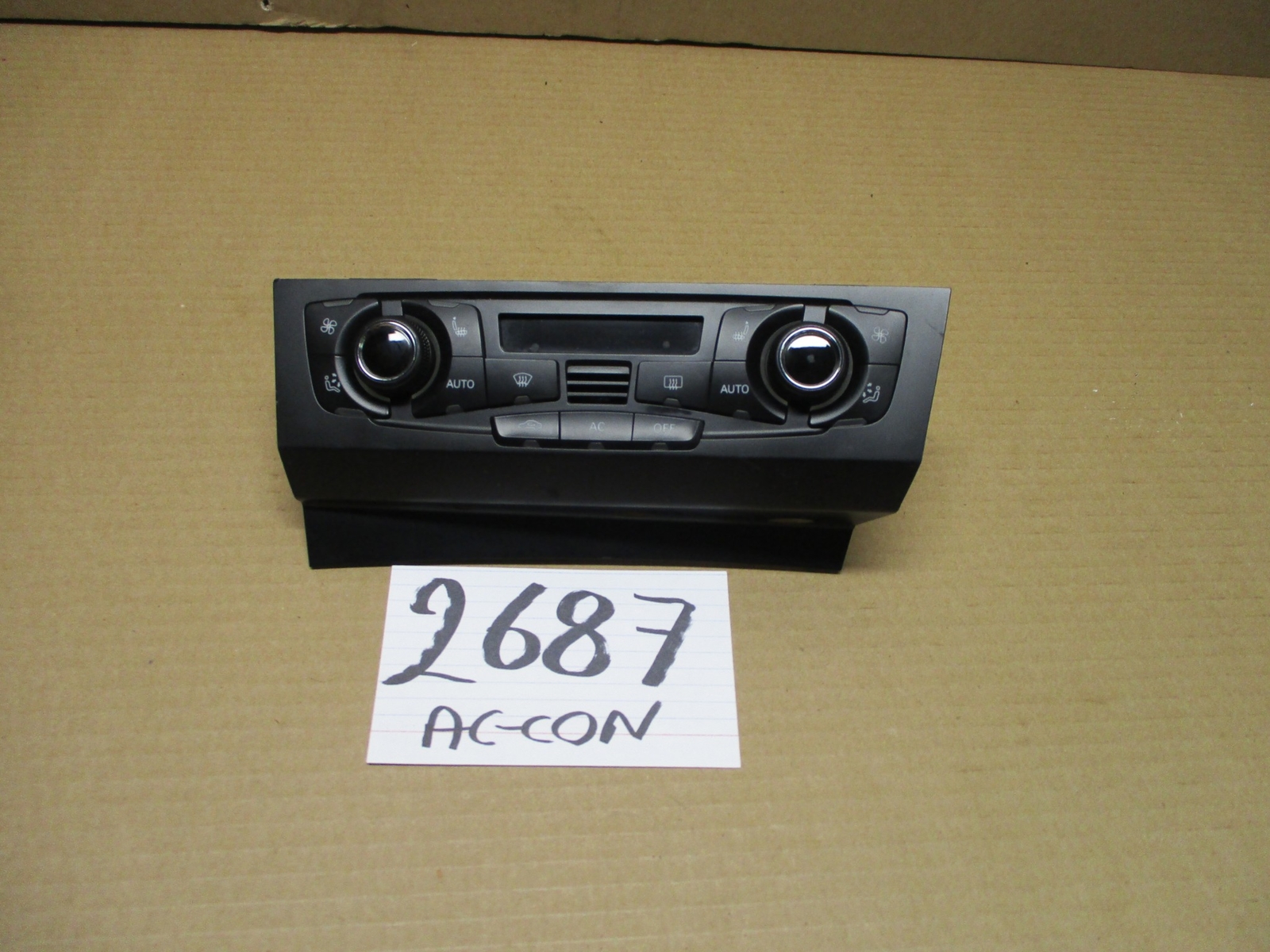 09 10 11 12 Audi A4 Used AC and Heater Control Stock #2687-AC