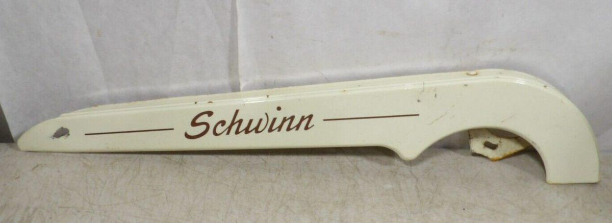 Vintage Schwinn Bicycle Chain Guard Bike Parts White | eBay