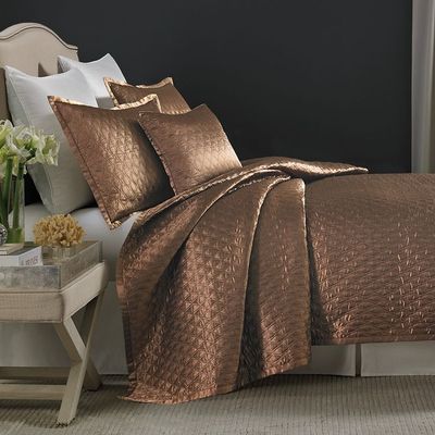 Candice Olson Ventura Loop One Standard Quilted Pillow Sham 26'' x 20'' Browns
