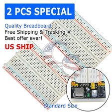 2X Mini 400 Points Prototype PCB Solderless Breadboard Protoboard 