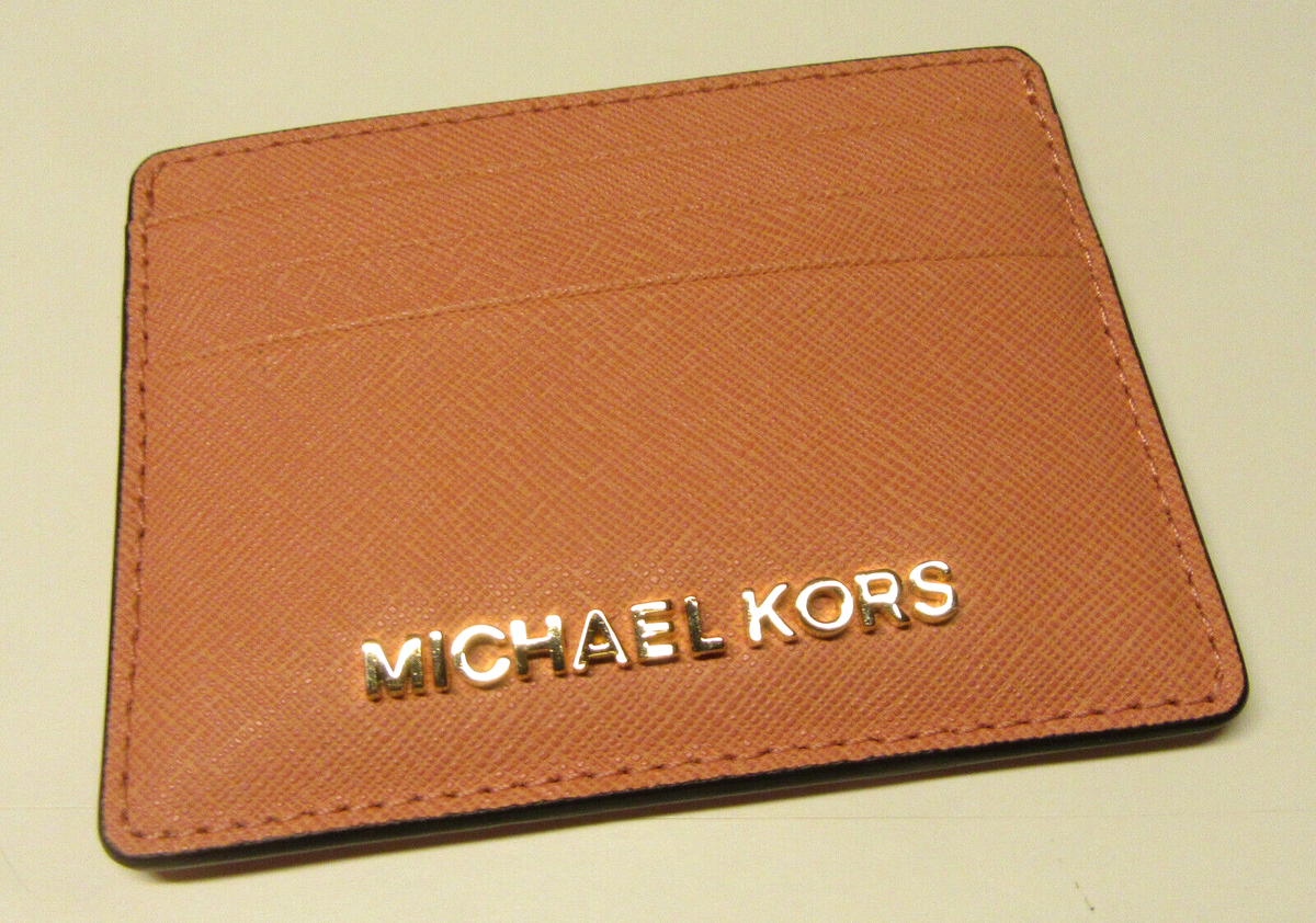 Michael Kors Saffiano Leather Jet Set Travel Credit Card Case