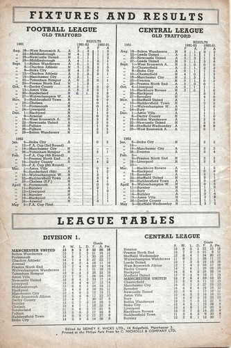 MANCHESTER UNITED v SUNDERLAND ~ 20 OCTOBER 1951 ~ UNITED CHAMPIONSHIP SEASON!! - Picture 3 of 3