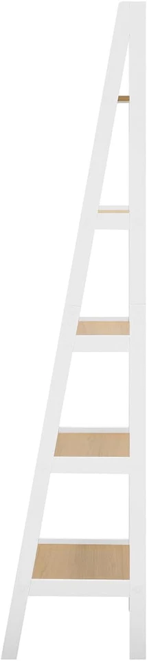 EC8998BL Five Tier Free Standing Ladder Shelfbookcase. Home, Bedroom and Office - Image 4 of 4