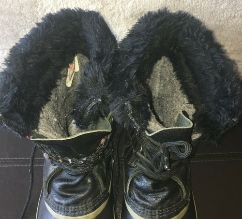 SOREL Womens Size 10 Black Waterproof Manitou Kaufman Felt Liner Winter Boots - Picture 11 of 11