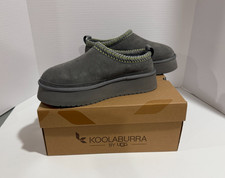 Koolaburra by UGG Women's Burree Platform Slipper Cloud Gray Size 9 Shearling