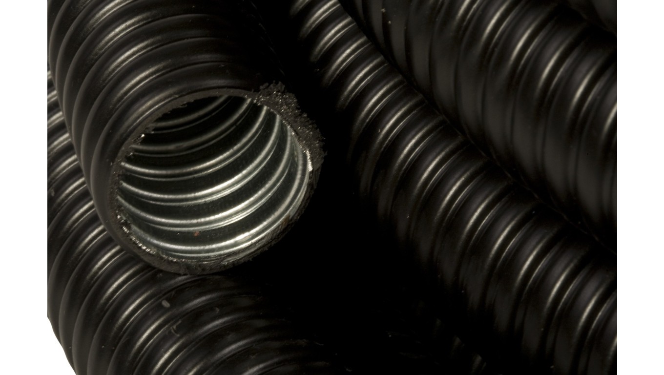 Protective hose steel 28.1/34 Silvyn LCC-2/32 black 61804752/30 m