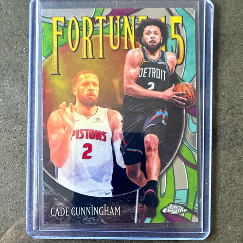 Topps Topps Chrome 2025-26 Cade Cunningham Detroit Pistons Fortune 15 #F15-12