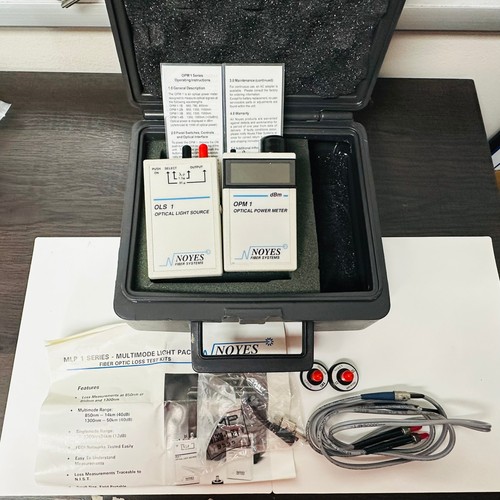 Vintage Noyes MLP 1-2 Fiber Optic Loss Test Kit OLS1 OPM1 850/1300nm w/ Case