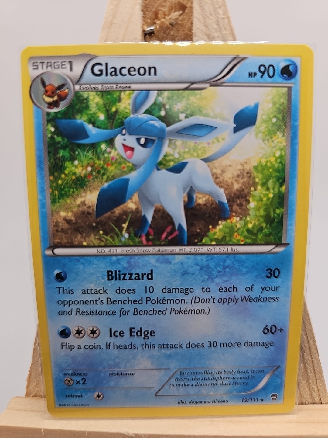 Pokemon Glaceon XY Furious Fists 19/111 Near Mint Condition