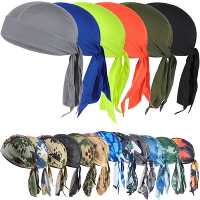 3× Bandana Hat Headwrap Kopftuch Piratentuch Biker Caps Durag Doo Rag Skull Cap{