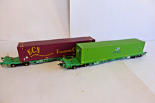 OO Gauge Bachmann 37-300 + 37-300A Intermodal Bogie Wagons ECS/Consett Container