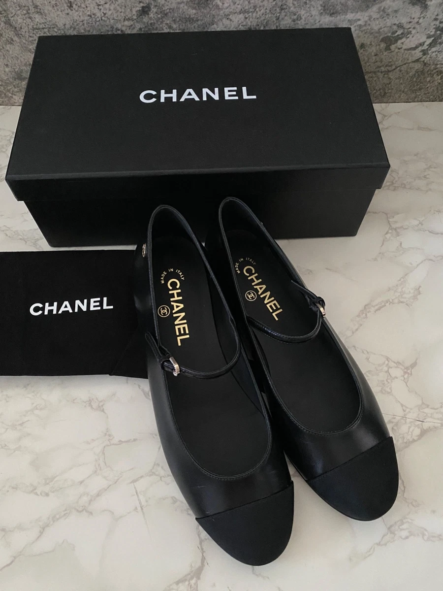 CHANEL Mary Jane Flats for Women with Upper Leather for sale | eBay