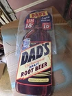 Vintage Cardboard Dad's Root Beer Litho Advertising 27"x9". Sign Bottle Soda EUC