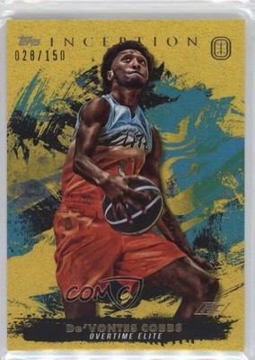 2021-22 Topps Inception OTE Overtime Elite Yellow 28/150 De'Vontes Cobbs #56 y0i
