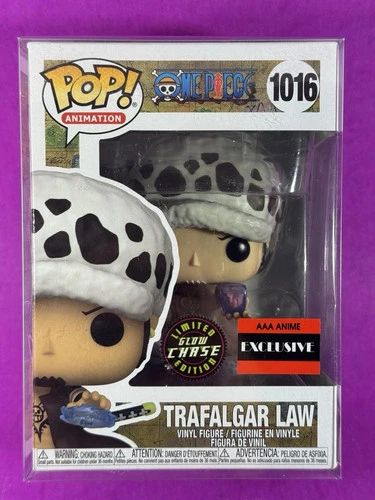 Funko Pop! Animation One Piece  Ex Trafalgar Law (Chase) #1016 in POP PROTECTOR