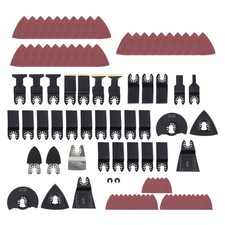 98 PIECES MULTITOOL OSCILLATING SAW BLADES CUTTING BLADES  SANDPAPER KIT