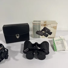 Vintage Western Field High Eye Point Glass Wearer’s Binoculars w Box & Case 7x35