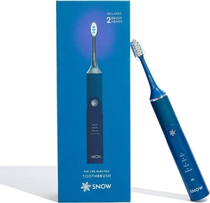 Snow LED Brosse à dents sonique électrique - Imperméable et rechargeable + 2 Tête de pinceau