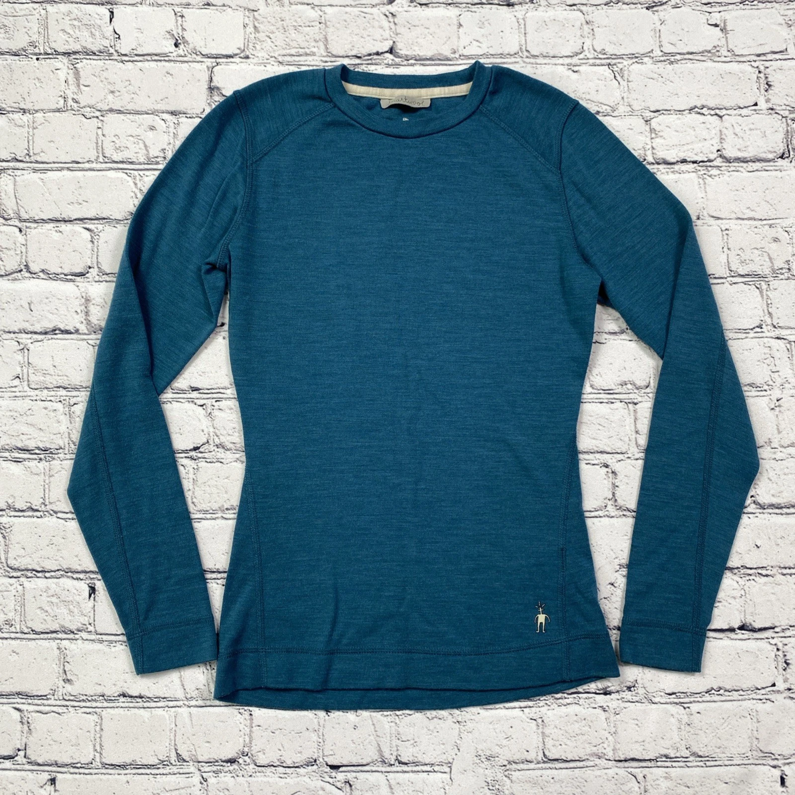 Smartwool Base Layer Merino Wool Sweater Women's S Teal Hiking Ski Gorpcore READ