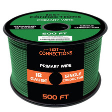 Automotive Primary Wire - 500Ft Various Color Options Ideal for Trailer, Spe