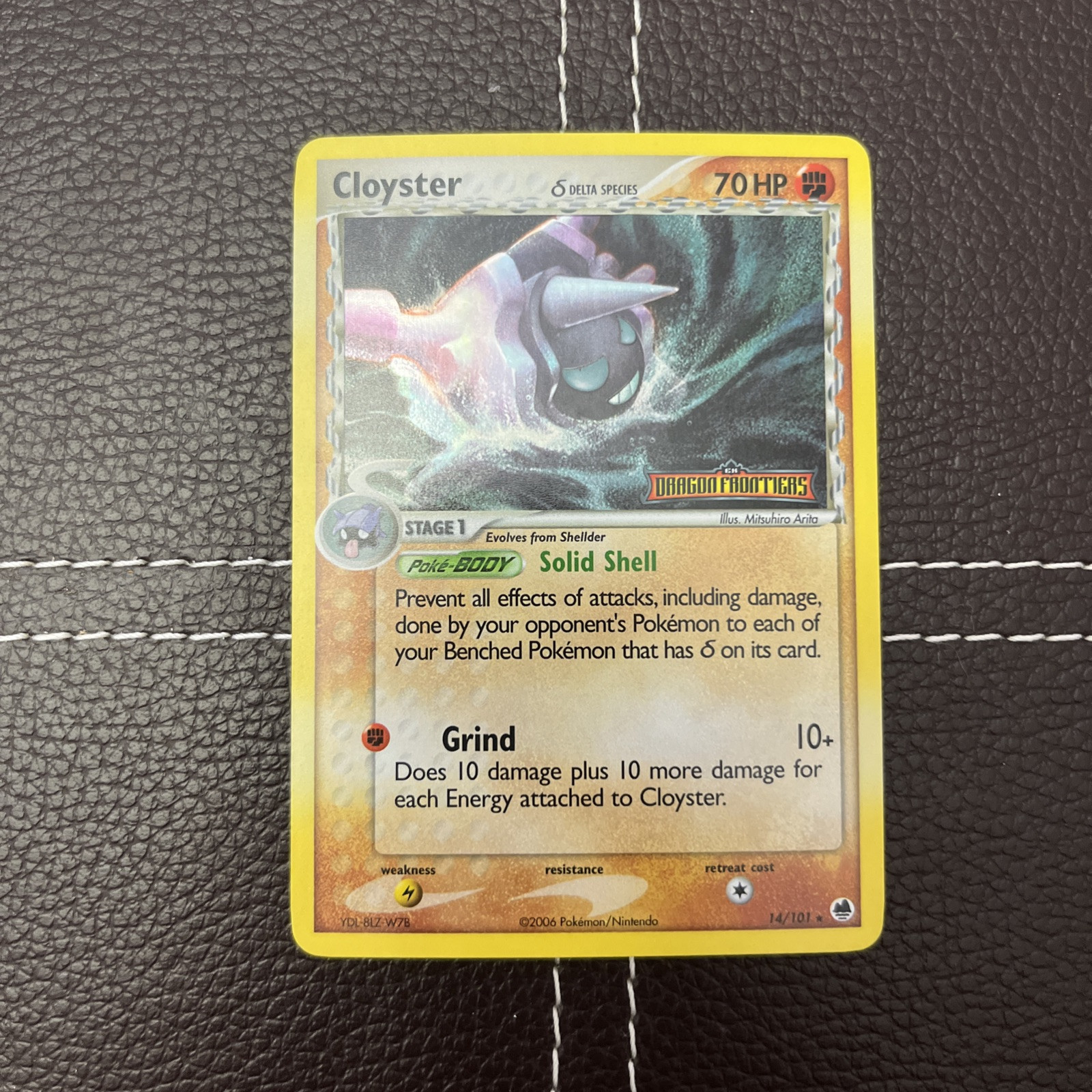 Pokemon TCG - Cloyster - 14/101 - EX Dragon Frontiers - VLP Reverse Holo (2006)