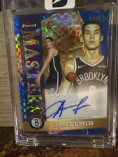 Topps 2025 Finest Egor Demin Nets Masters Gold X-Fractor Auto /49 MA-ED RC
