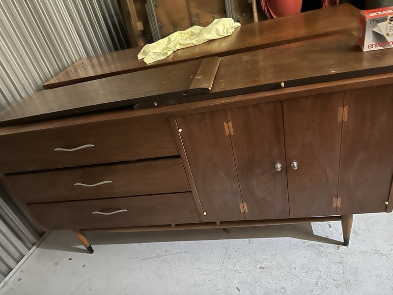 Lane Mid-Century Modern Wood Buffet Sideboard Brown 2 Doors 3 Drawers