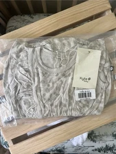 *New In Bag* Kyte Baby 6-12m Bubble Romper In Oat Leopard