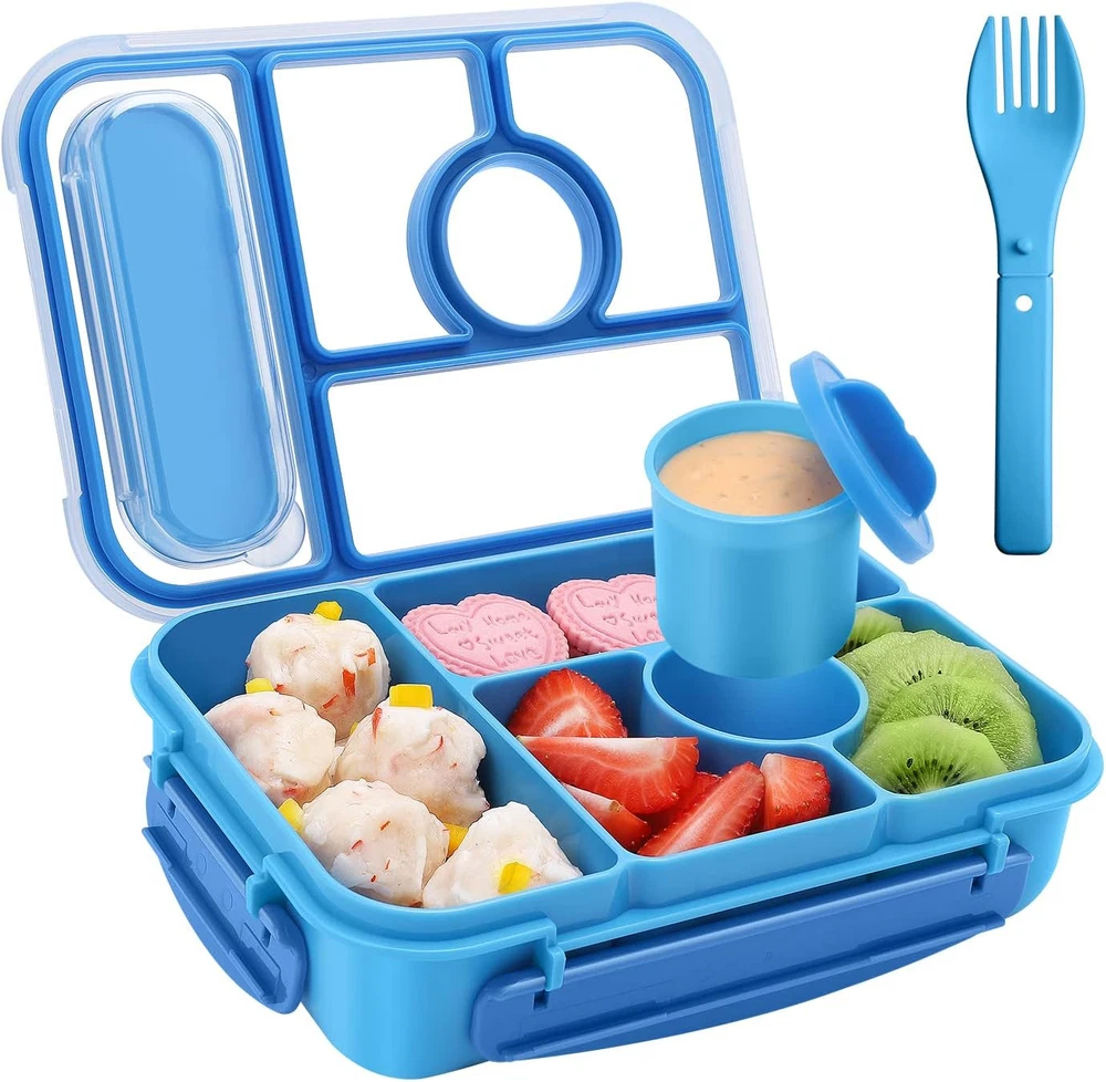 Bento Lunch Box for Adults and Kids with 5 Compartments Bento Lunch Box for Adults and Kids with 5 Compartments