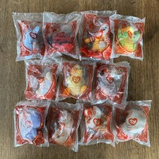Lot Of 11 McDonald  s 30th anniversary Teenie Beanie Babies 2009 NEW and SEALED