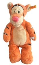 Disney Originals Steiff Tigger Orange Cream 12" Plush Hand Made Doll Ultra Soft