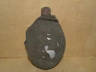 German ww2 water can, with wool cover. Aluminum. Soldiers, personal. Marked.