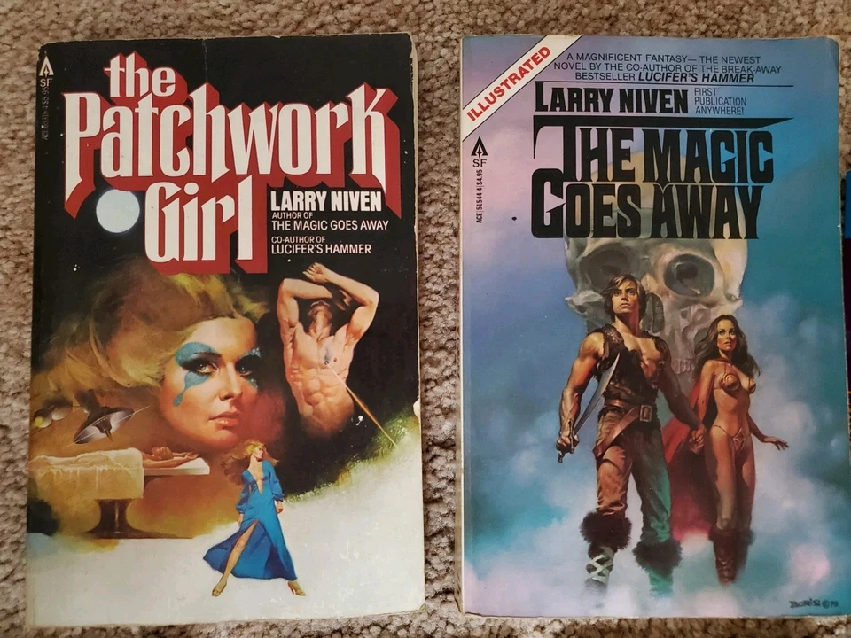 VTG Larry Niven Book Lot Of 20 Fantasy Science Fiction Sci-fi Paperback Novels Foto 3 de 4