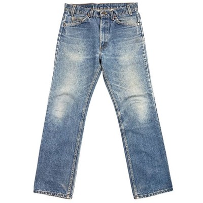 Vintage 70s Levis 517 Orange Tab Jeans 33x31 Blue Denim