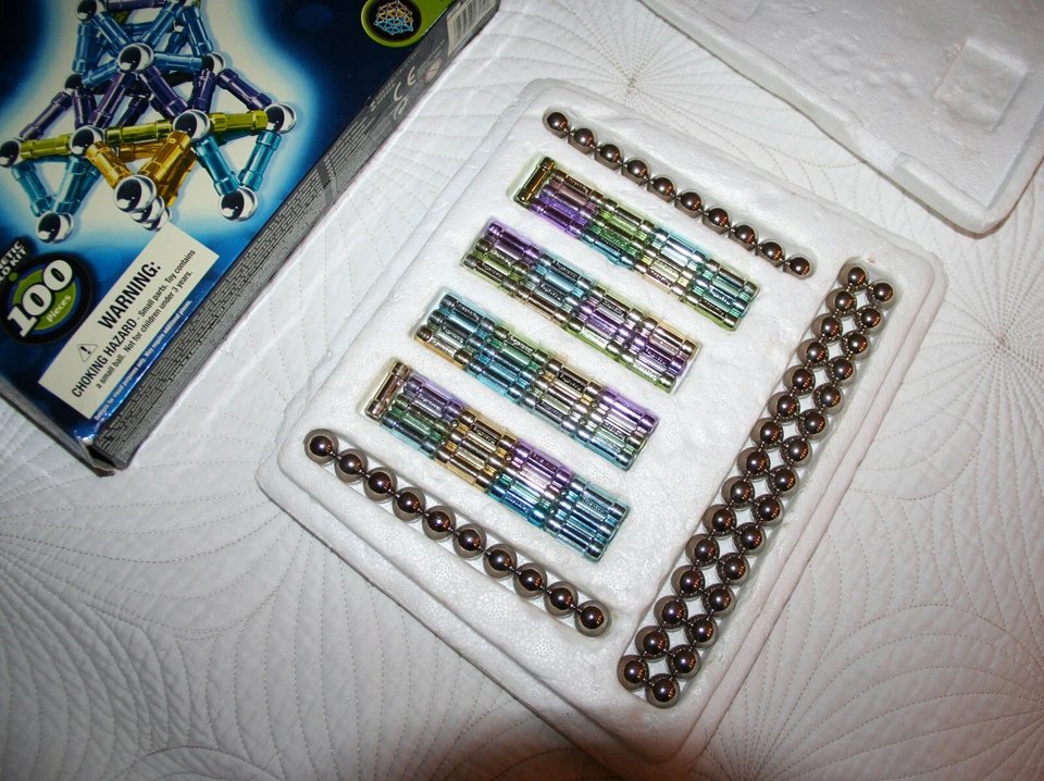 Geomag 100 Stück Limited Edition Metallics Farben Set - Bild 2 von 4