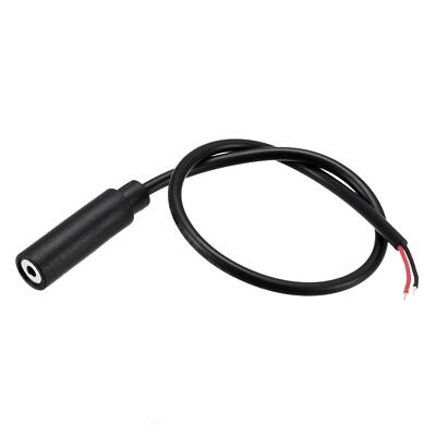 2.5mm Female Jack to Bare Wire TS 2 Pole Mono 3/32'' Audio Cable 0.25m,4pcs