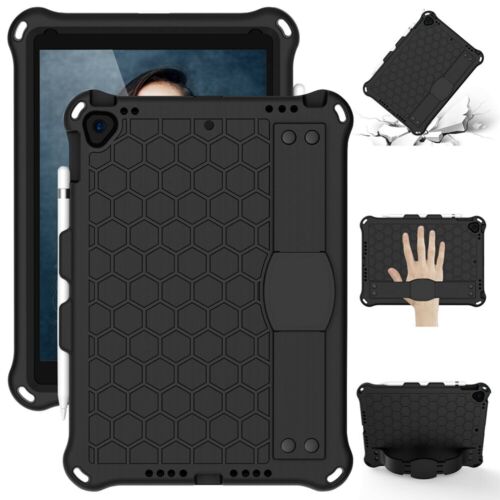 Rubber Stand Case Cover With Strap For iPad Mini Air Pro 1 2 3 4 5/6/7/8/9th Gen - Picture 15 of 84