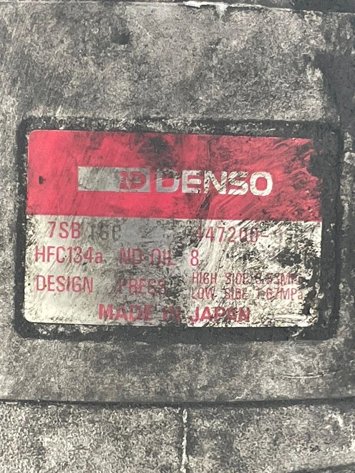 BMW 528i 1997 aire acondicionado compresor bomba polea Denso OEM 64528362414 Foto 3 de 4