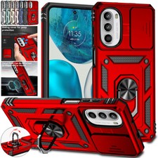 For Motorola Moto G32 G52 G62 G82 G31 G50 Case Heavy Duty Armor Ring Stand Cover