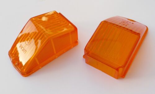 Pair Lucas L677 Amber Indicator Lens for Spitfire, MGB MGBGT, Triumph, 516306 - Picture 1 of 1