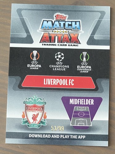 Jordan Henderson TOPPS Match Attax Chrome 2021 Neon Green Refractor Parallel /99 - Picture 2 of 2