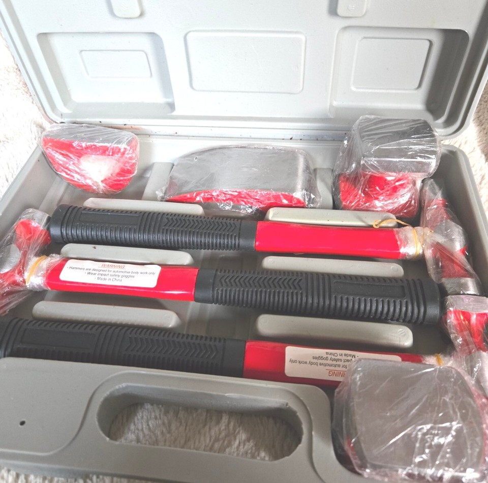 Harbor Freight 7Pc Harbor Freight Auto Body Fender Repair Tool Hammer & Doll Set eBay