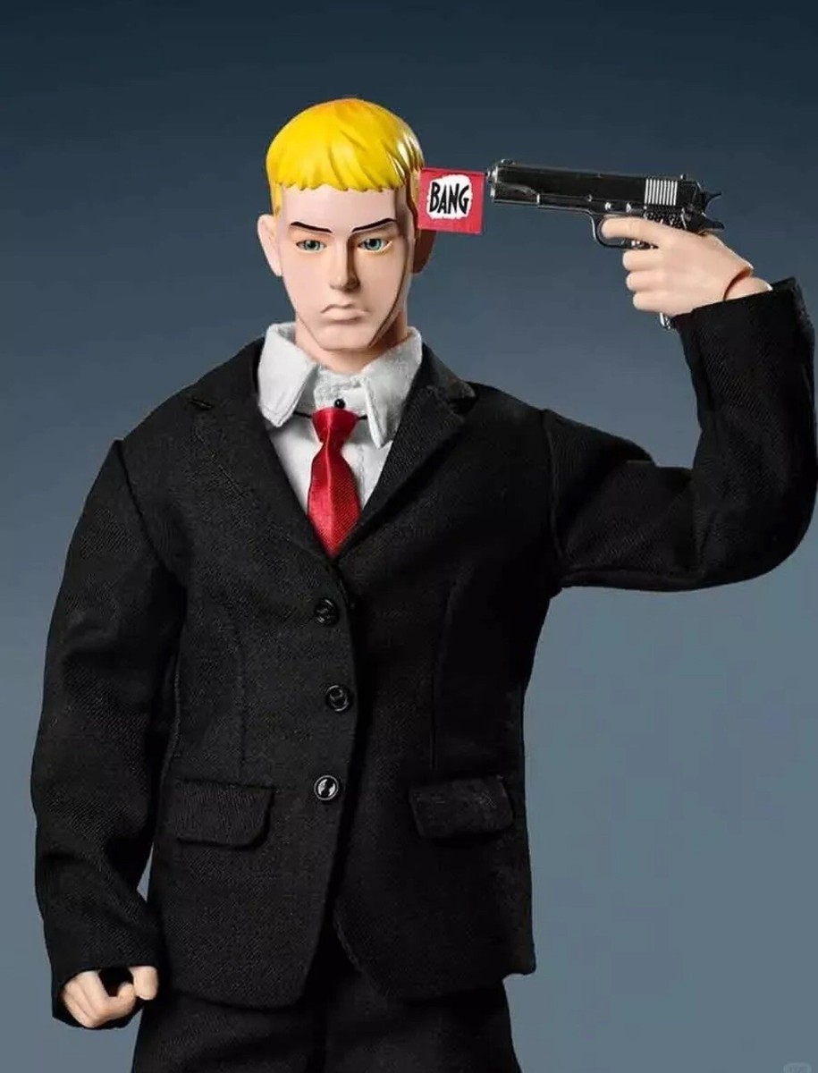 New Eminem 1/6 Action Figure, Black Suit Slim Shady Rap God