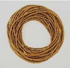 Waist Beads - 3mm seed Beads 1 Strands Sizes to 60 Inches handmade Bronze