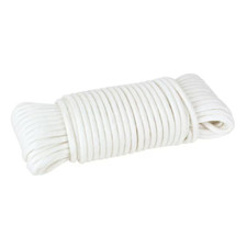 4 Pack Everbilt 1/8 inch x 50 ft. Paracord Nylon/Poly Pro Rope, White, 72392