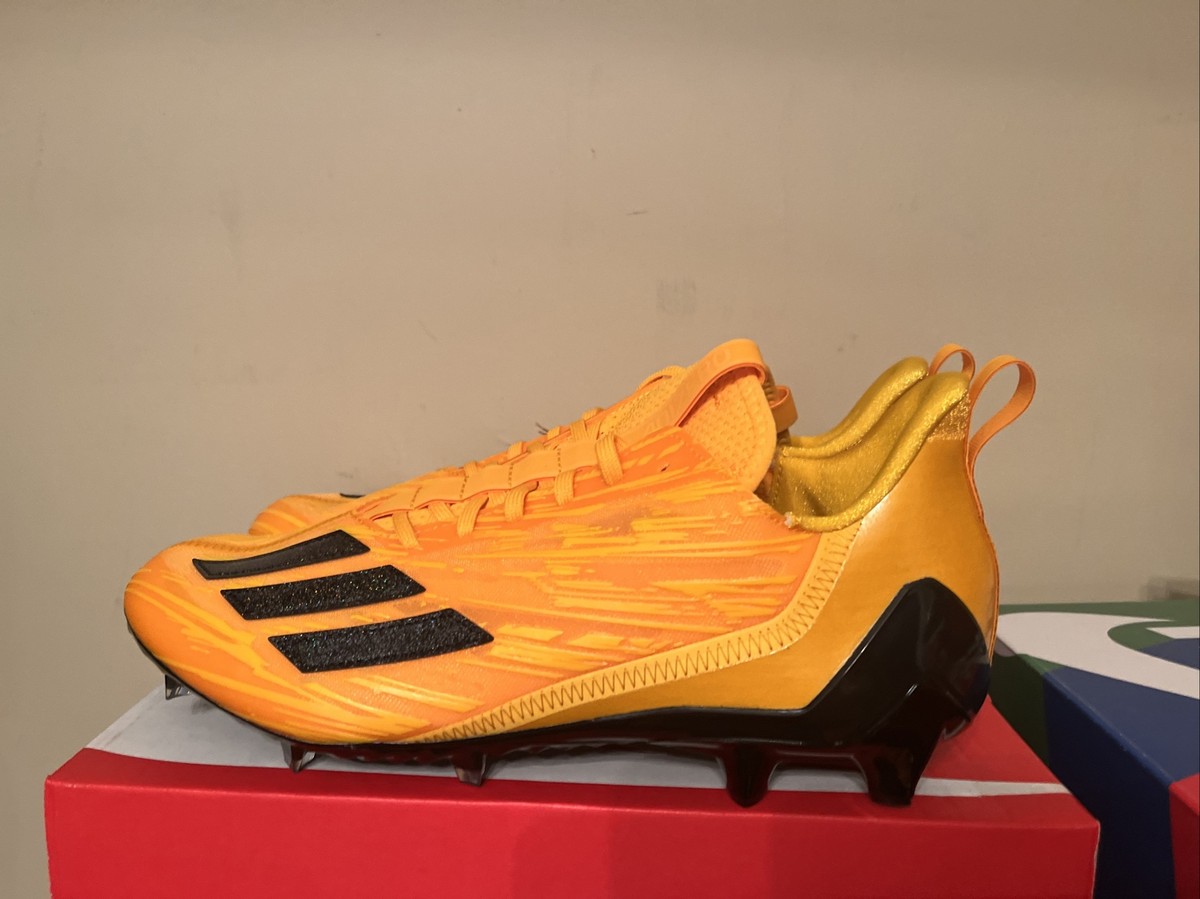 New  Adidas Adizero 2022 Football Cleats HP6598  Team Collegiate Yellow Adidas Adizero Football Cleats Yellow / Black HP6598 Team  main image 2