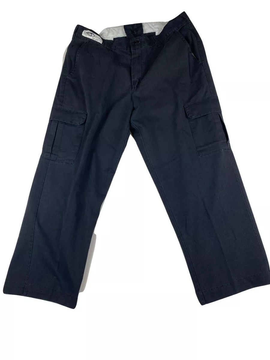 Buy Navy Cotton Straight Fit Cargo Pants for Men Online at Fabindia |  10741297