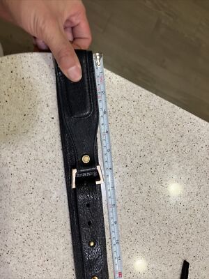 BCBG Maxazria Double Sided Leather Black Studded Belt Brass  display picture 3